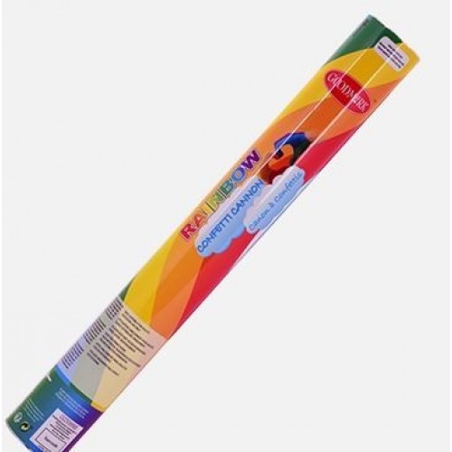 CAÑON CONFETI ARCOIRIS 40CM