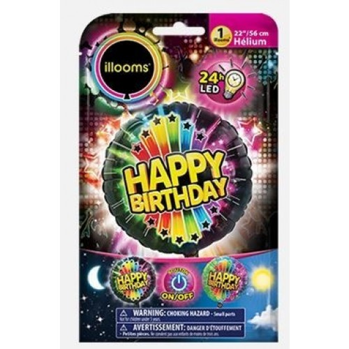 GLOBO 22" FOIL RND ESTRELLA BIRTHDAY