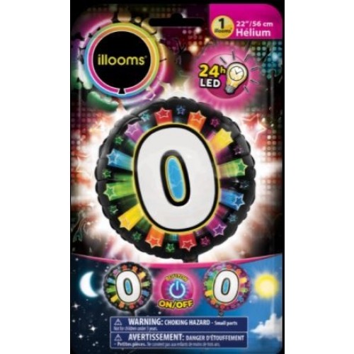 GLOBO 22" FOIL RND ESTRELLAS N0
