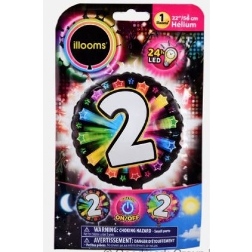 GLOBO 22" FOIL RND ESTRELLAS N2
