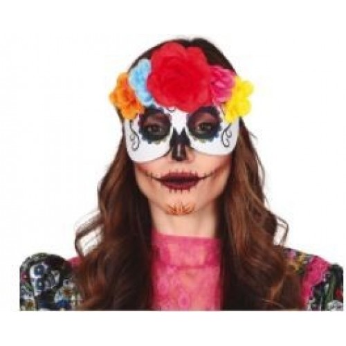 ANTIFAZ CATRINA CON FLORES