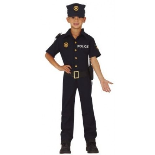 DISFRAZ 3A4AÑOS POLICE AZUL