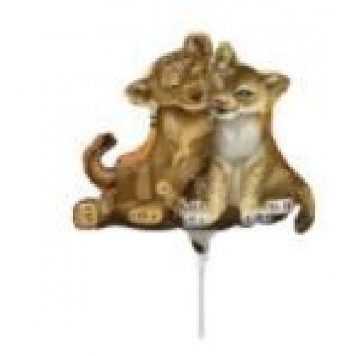$D GLOBO 9" PALO FOIL FORMA REY LEON