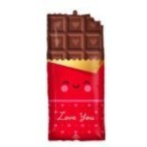 GLOBO 28" FOIL FORMA TABLETA CHOCOLATE