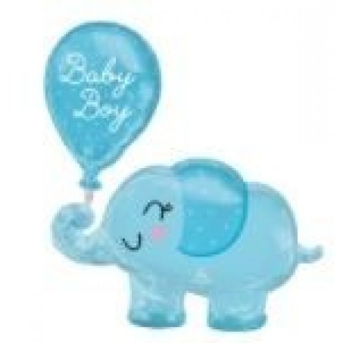 GLOBO 31" FOIL FORMA ELEFANTE BABY BOY