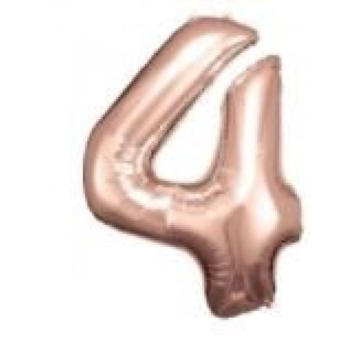   GLOBO 34" FOIL FORMA N4 ROSA ORO