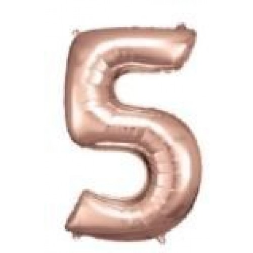   GLOBO 34" FOIL FORMA N5 ROSA ORO