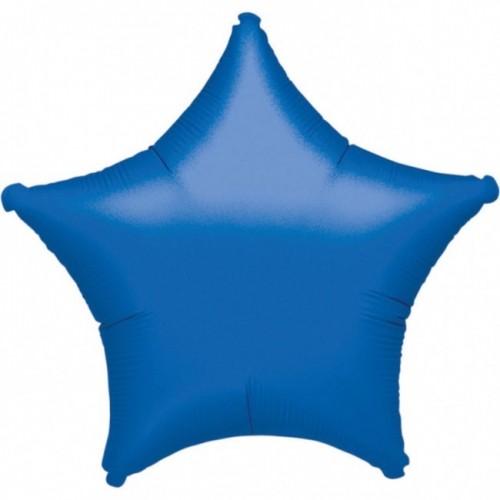   $ GLOBO 19" FOIL FORMA ESTRELL AZU