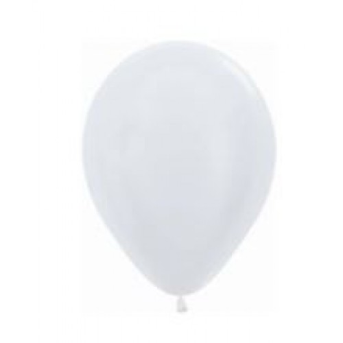   50 GLOBOS R12" LATEX SATIN BLANCO