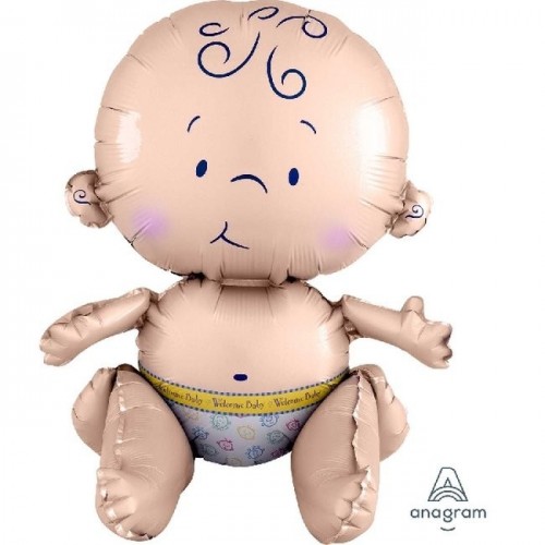 GLOBO 15" FOIL FORMA BEBE SENTADO