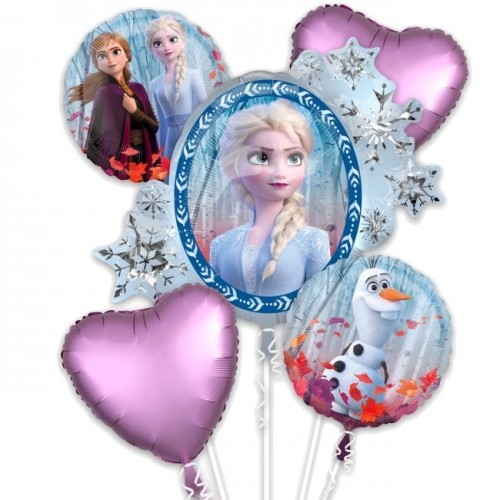  BOUQUET 5 GLOBOS FOIL FROZEN II