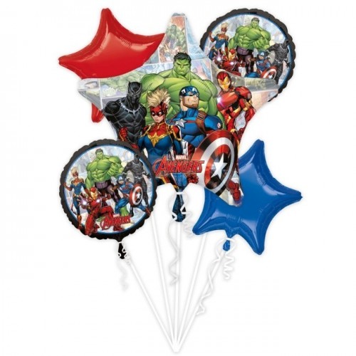   BOUQUET 5 GLOBOS FOIL VENGADORES