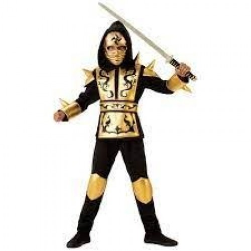 DISFRAZ 3A4AÑOS REY NINJA ORO
