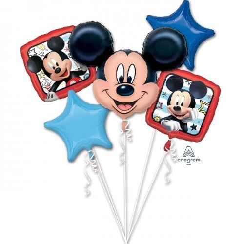  BOUQUET 5 GLOBOS FOIL MICKEY MOUSE