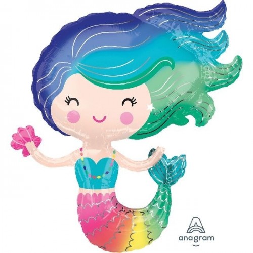  GLOBO 30" FOIL FORMA SIRENA