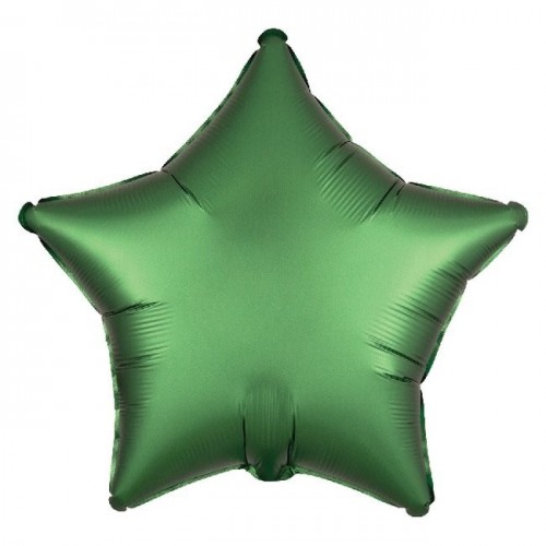 GLOBO 19" FOIL FORMA ESTRELLA VERDE SATI