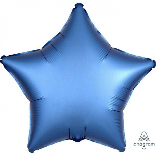 GLOBO 19" FOIL FORMA ESTRELLA AZUL SATIN