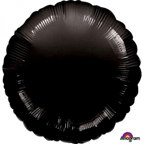   E/GLOBO 18" FOIL REDONDO NEGRO