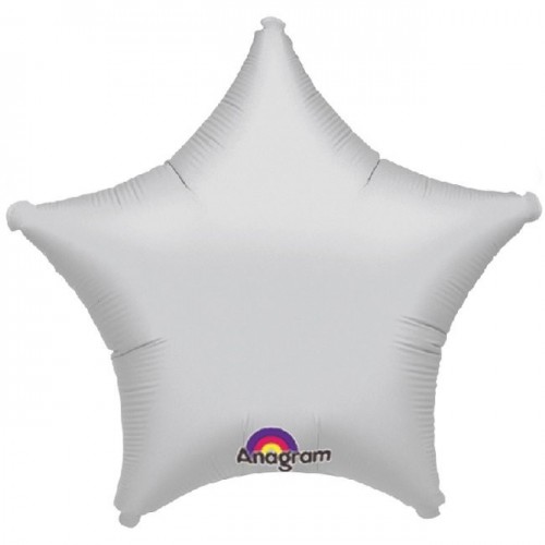   GLOBO 19" FOIL FORMA ESTRELL PLATA