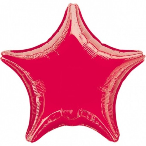   GLOBO 19" FOIL FORMA ESTRELLA ROJA