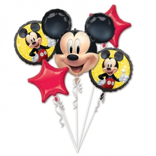   BOUQUET 5 GLOBOS FOIL MICKEY