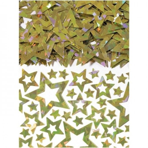 $E CONFETI ESTRELLAS HOLOGRAFICA ORO 14G