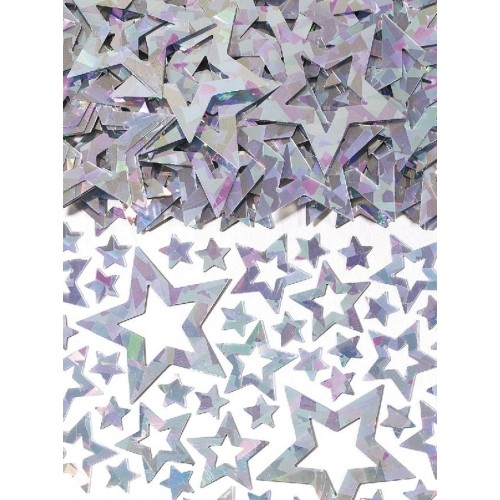  CONFETI ESTRELLA HOLOGRAF PLATA 14G