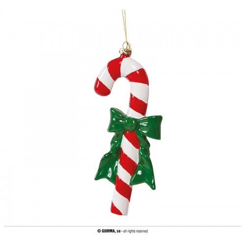 COLGANTE BASTON NAVIDEÑO 18CM