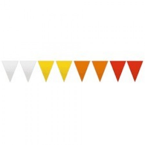   BANDERIN TRIANG.PAPEL AMARILLO 25M