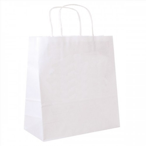$   BOLSA C/ASA BLANCO 32 16X31CM