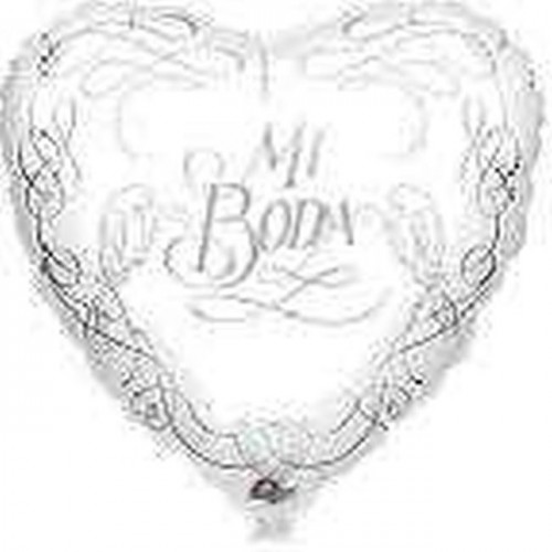 GLOBO 18" FOIL FORMA CORAZON MI BODA