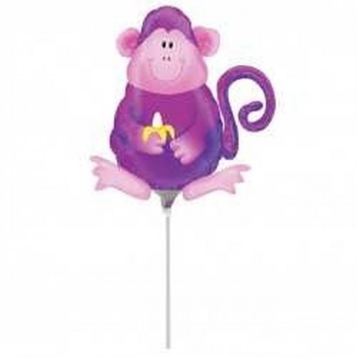 GLOBO 9" PALO FORMA MONO CON PLATANO