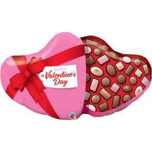 GLOBO 39" FOIL FORMA CORAZON BOMBONES