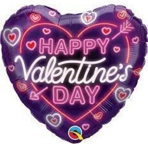 GLOBO 18" FOIL FORMA CORAZON HAPPY SAN V