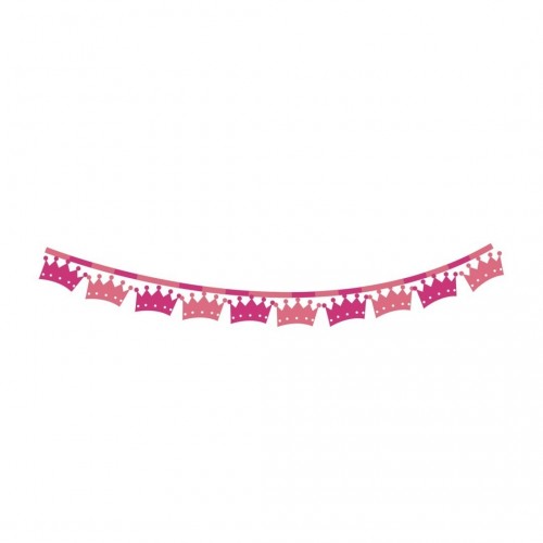 GUIRNALDA CORONA ROSA 360X18CM
