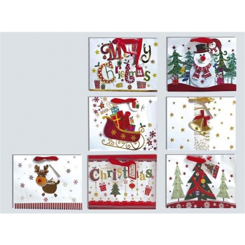 BOLSA NAVIDAD MODELOS SURTIDOS 27X20CM