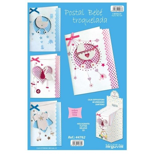 TARJETA BEBE TROQUELADA MOD SURT 