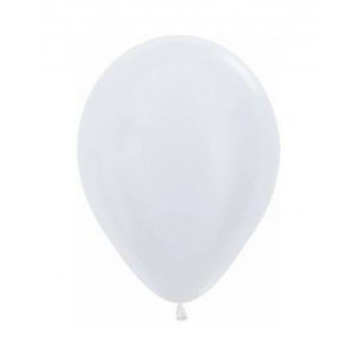   100 GLOBOS R5" LATEX SATIN BLANCO