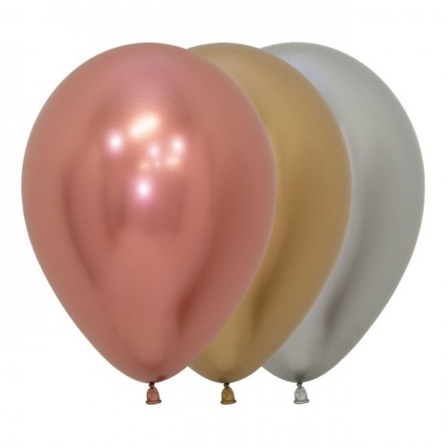 50 GLOBOS R5" LATEX REFLEX 3 COL.SURT