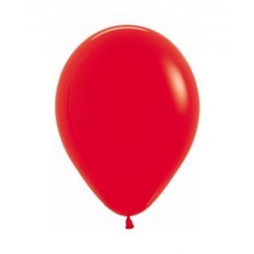   100 GLOBOS R5" LATEX SOLIDO ROJO