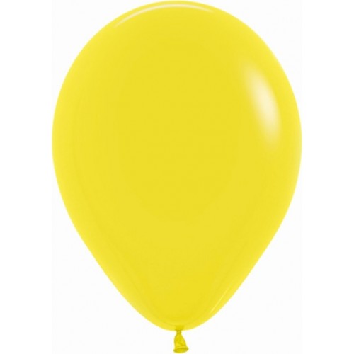  50 GLOBOS R12" LATEX SOLIDO AMARILLO