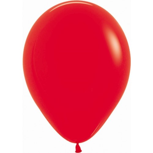   50 GLOBOS R12" LATEX SOLIDO ROJO