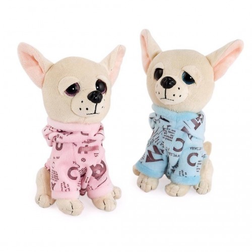 PELUCHE CHIUAUA OJOS CRISTAL 20CM