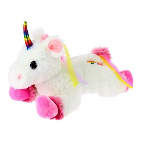 PELUCHE UNICORNIO ARCO IRIS 25CM