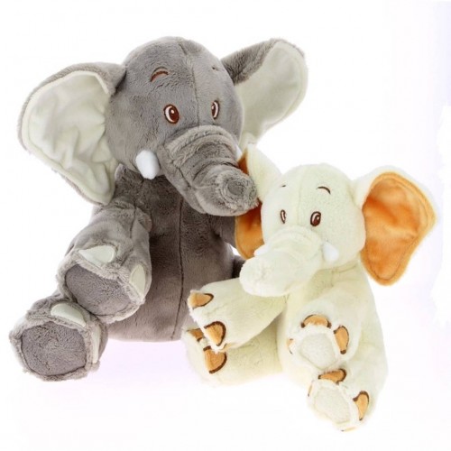 PELUCHE ELEFANTE BABY DOS COLORES 18CM