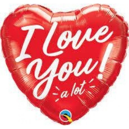 GLOBO 18" FOIL FORMA CORAZON I LOVE LOT