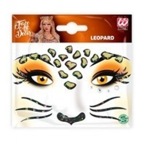 ADHESIVO FACIAL LEOPARDO