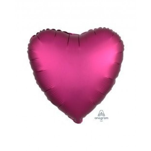 GLOBO 18" FOIL FORMA CORAZON BURDEO SATI