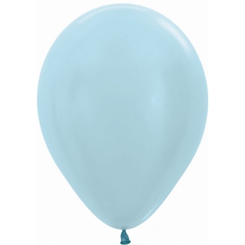   100 GLOBOS R5" LATEX SATIN AZUL