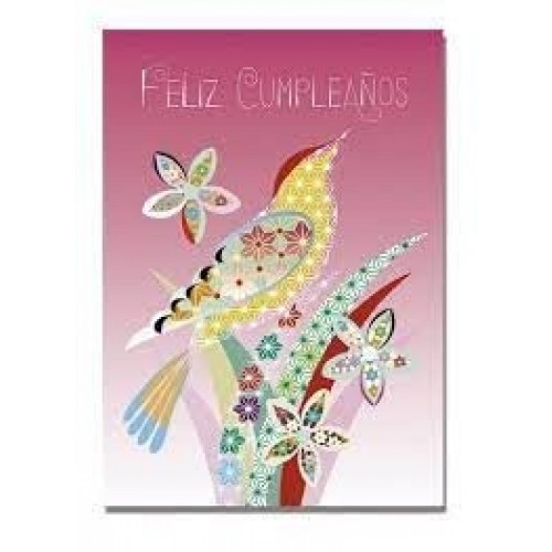 TARJETA TURNOWSKY COLOR PAJARO 